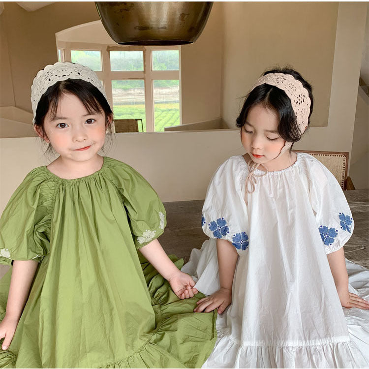 [507584] - Dress Anak Perempuan - Motif Sleeve Pattern