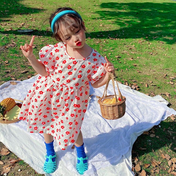 [507615] - Dress Anak Perempuan Fashion - Motif Cute Flowers