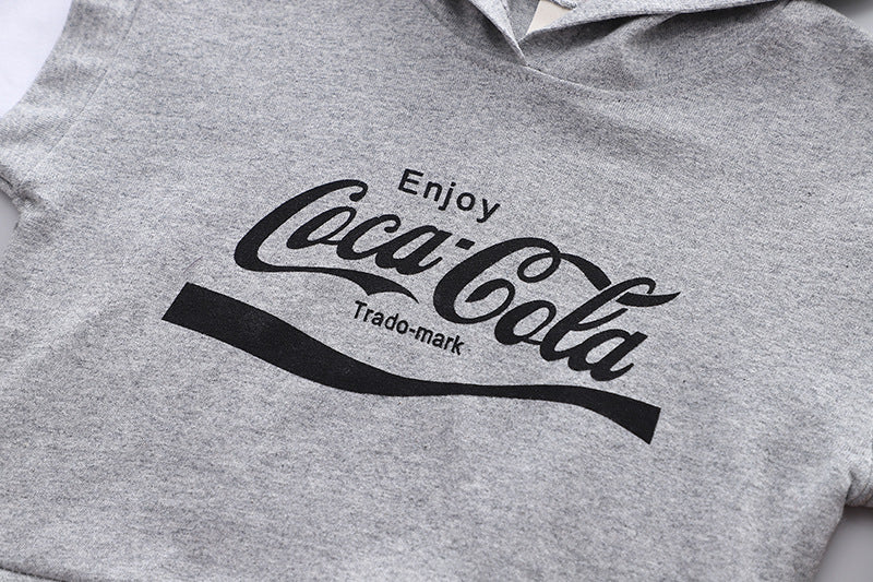 [368374] - Setelan Hoodie Fashion Anak - Motif Coca Cola