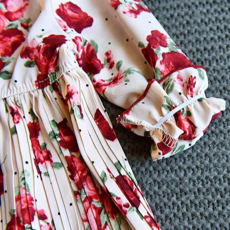 [363406] - Dress Oriental Fashion Anak Perempuan Cewek - Motif Beautiful Flower