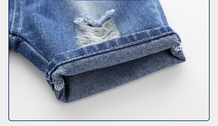 [513309] - Bawahan Pendek / Celana Jeans Anak - Motif Faded Rips