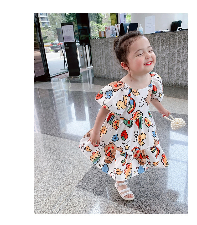 [507249] - Dress Fashion Anak Perempuan - Motif Doll Pictures