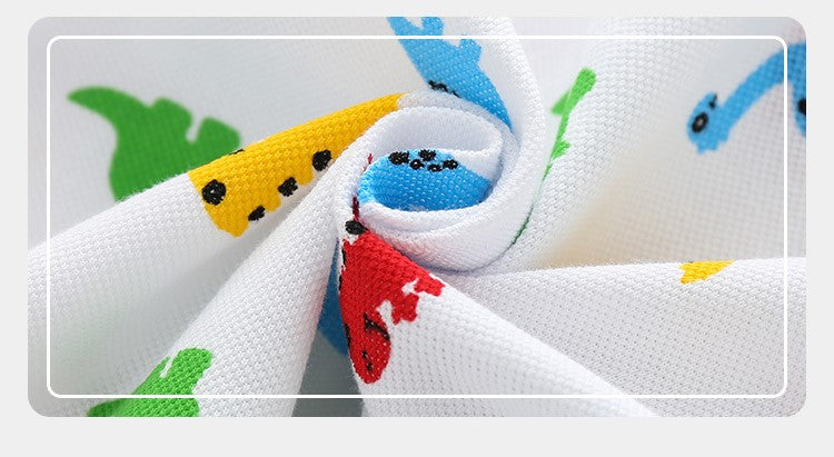 [513128] - Atasan Kaos Polo Fashion Anak - Motif Colorful Dino