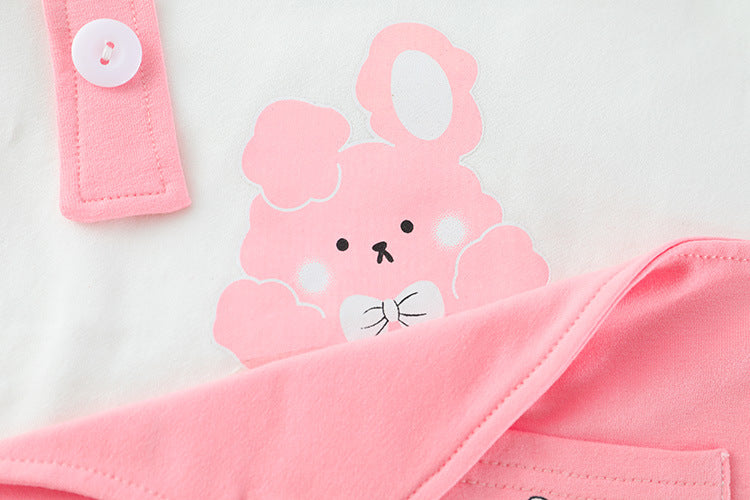 [340207] - Setelan Sweater Crewneck Celana Jogger Anak Perempuan - Motif Happy Bear