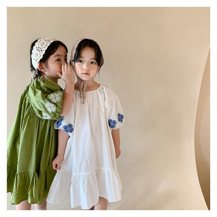 [507584] - Dress Anak Perempuan - Motif Sleeve Pattern