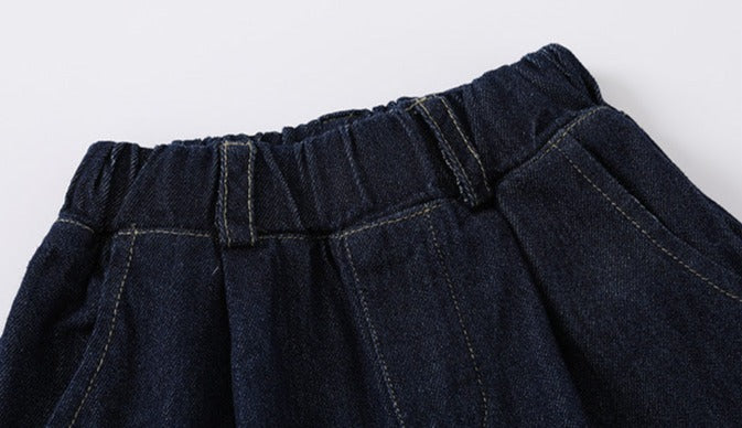 [513593] - Bawahan Celana Panjang Jeans Anak Laki Laki Cowok - Motif Curved Plain
