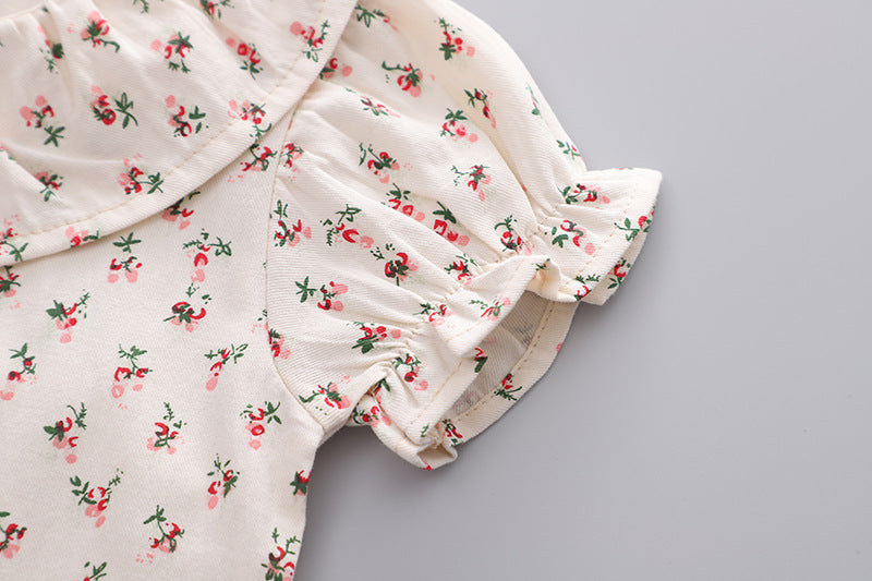 [368375] - Setelan Blouse Anak Perempuan Stylish - Motif Lace Collar