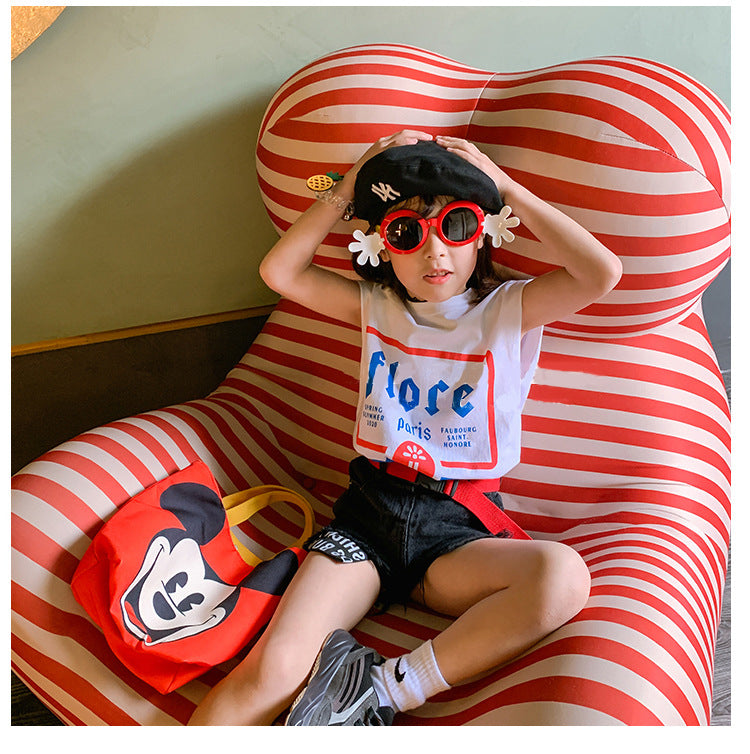 [507298] - Celana Pendek Fashion Anak Perempuan - Motif Ripped Jeans
