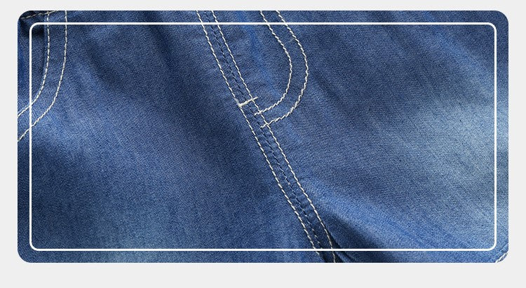 [513376] - Bawahan Pendek / Celana Jeans Anak Import - Motif Pouch Sign