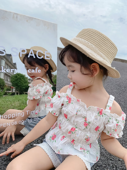 [363512] - Setelan Anak Fashion Import - Motif Lace Flowers