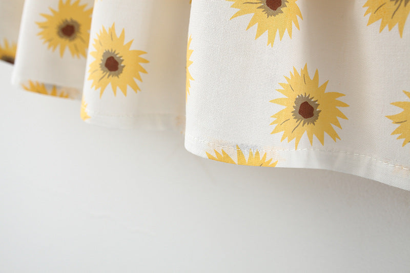 [340152] - Dress Lucu Fashionable Anak - Motif Beautiful Sunflower