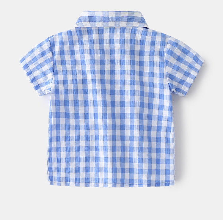 [513463] - Atasan Kemeja Anak / Baju Kemeja Anak - Motif Lonely Moon