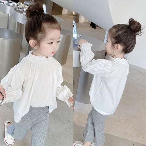 [507500] - Atasan Blouse Fashion Anak Perempuan - Motif Rubber Sleeve