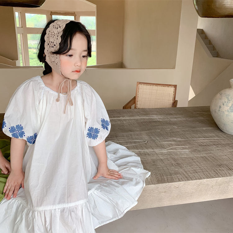 [507584] - Dress Anak Perempuan - Motif Sleeve Pattern