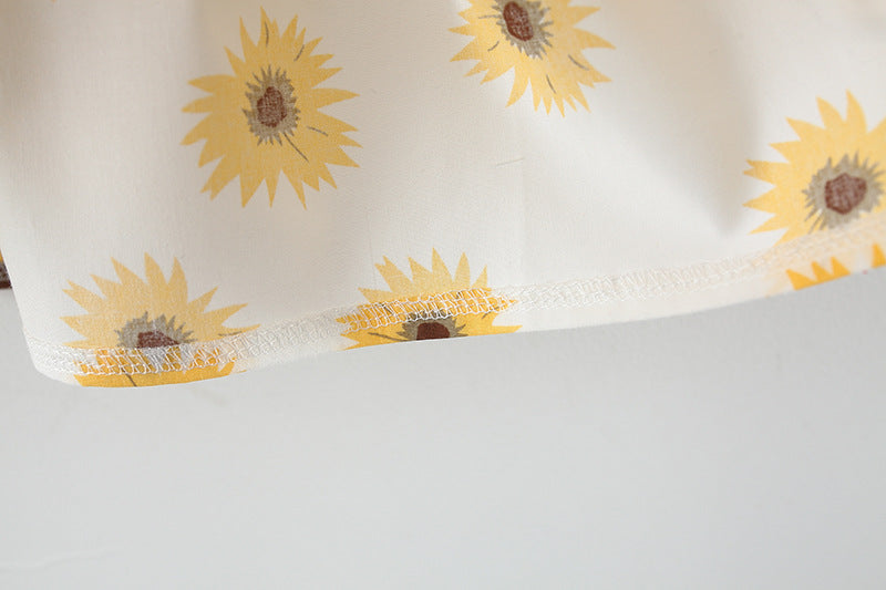 [340152] - Dress Lucu Fashionable Anak - Motif Beautiful Sunflower