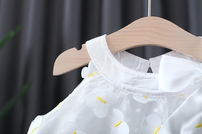 [340257] - Dress Kupu Lengan Kutung Anak Perempuan - Motif Dew Butterfly