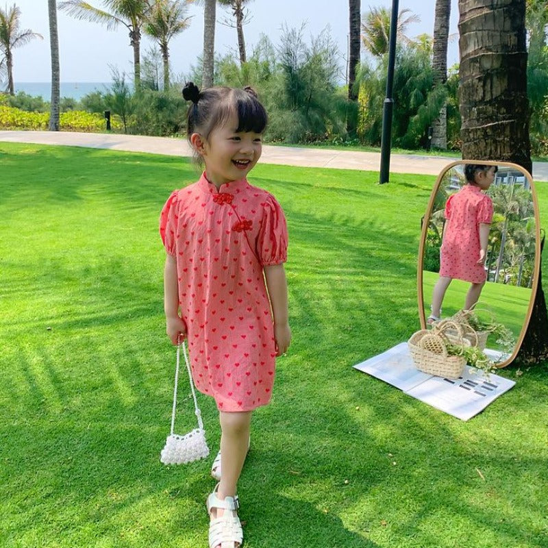 [507449] - Dress Fashion Anak Perempuan - Motif Simple Color