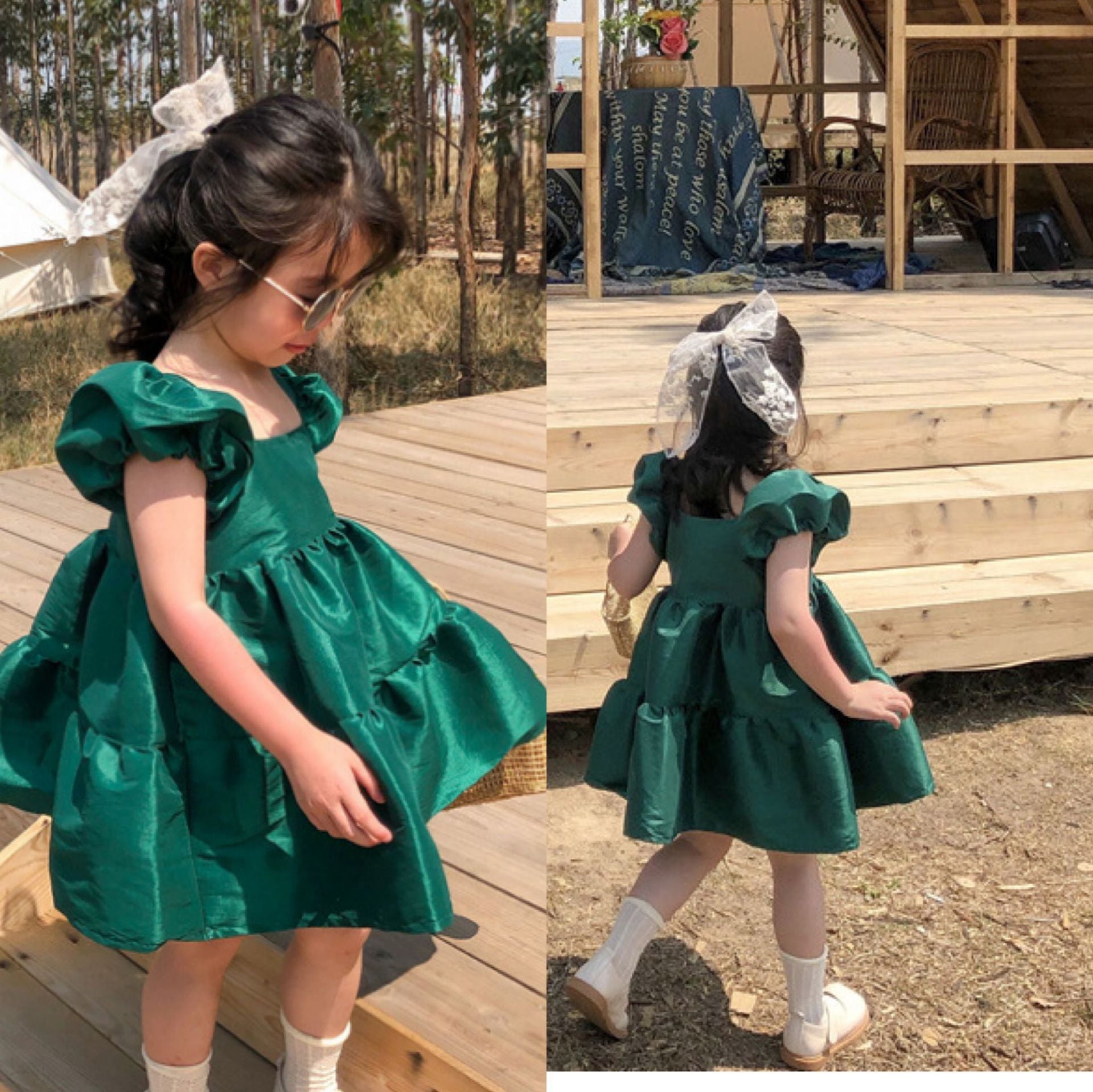 [507334] - Dress Fashion Anak Perempuan - Motif Bloated Arm