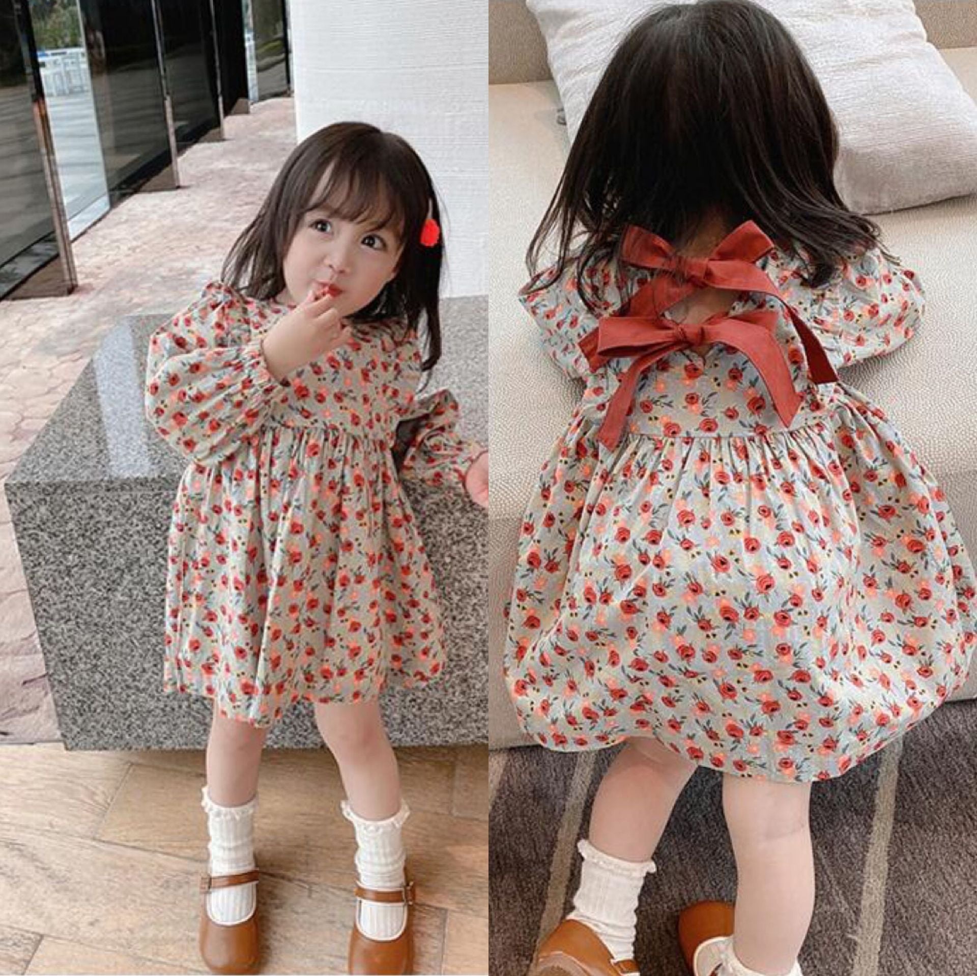 [507531] - Dress Fashion Anak Perempuan - Motif Ribbon Back