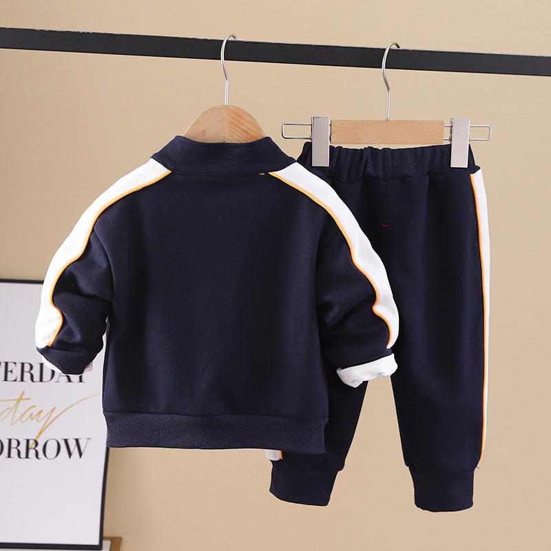 [345346] - Setelan 3 in 1 Jaket Sport Turtleneck Celana Panjang Anak Laki-Laki - Motif Ever Horse