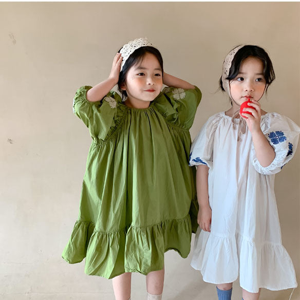 [507584] - Dress Anak Perempuan - Motif Sleeve Pattern