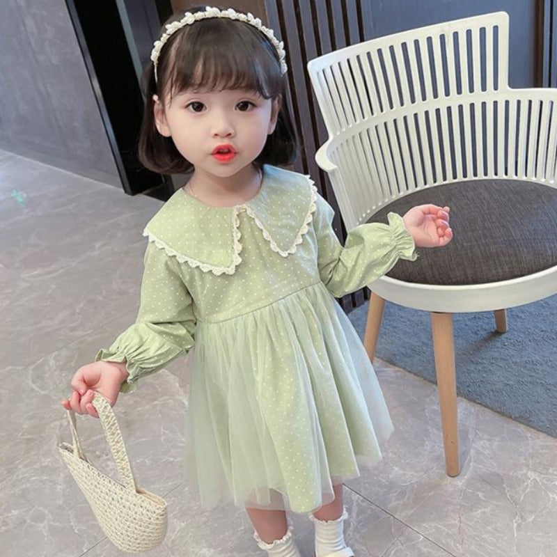 [507527] - Dress Fashion Anak Perempuan - Motif Plain Color
