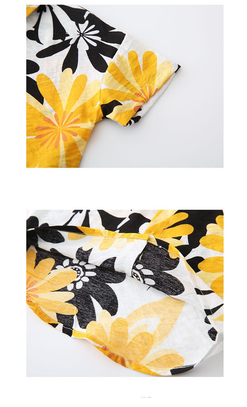 [119285] -Kemeja Style Keren Anak - Motif Sunflower