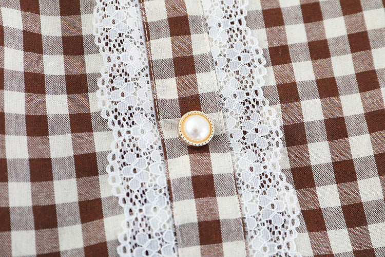 [340138] - Setelan Blouse Fashion Anak Perempuan - Motif Lace Buttons