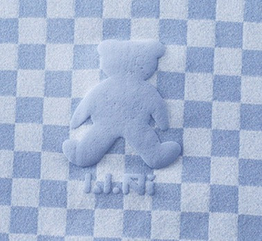 [225831-PINK] - Setelan Baju Tidur Piyama Import Anak Cowok Cewek - Motif Chess Bear