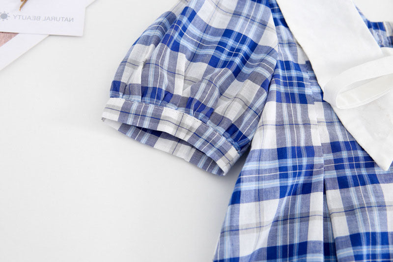 [507588] - Dress Korean Style Anak - Motif Cute Madras