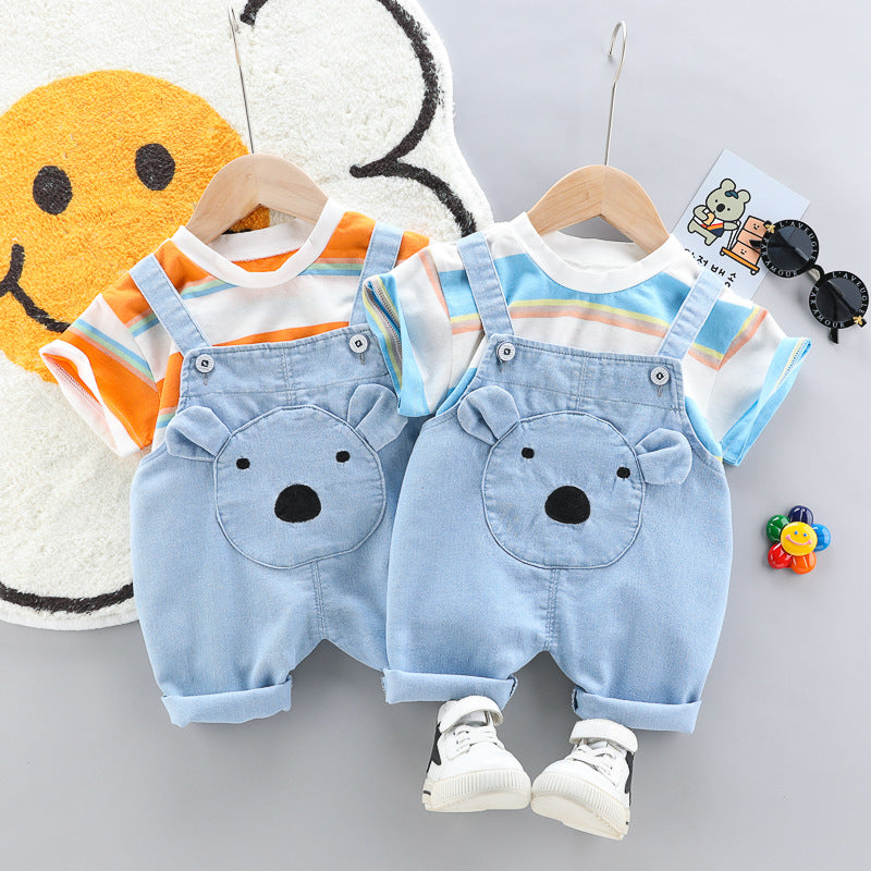 [368384] - Setelan Overall Fashion Anak - Motif Koala Face