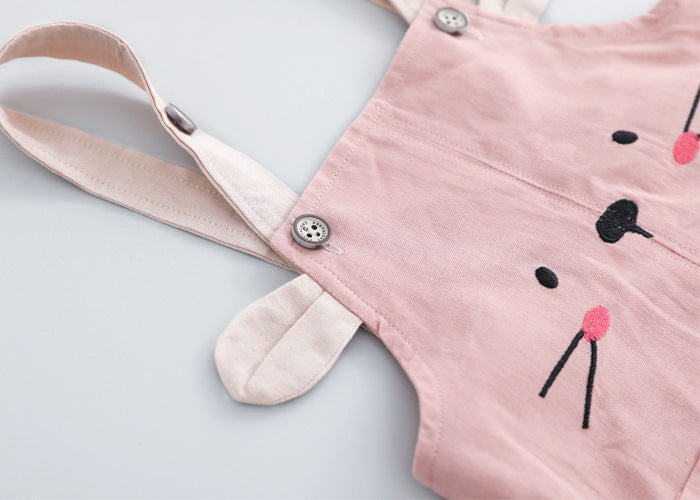 [368426] - Setelan Overall Fashion Anak - Motif Animal Face