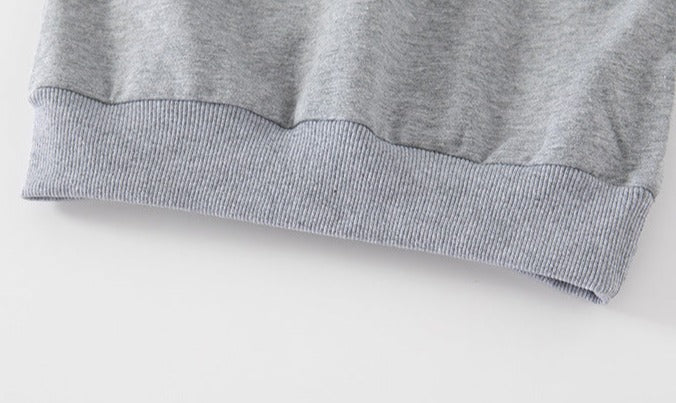 [513656] - Setelan Sweater Crewneck Celana Jogger Anak Laki-Laki - Motif Sharp Line