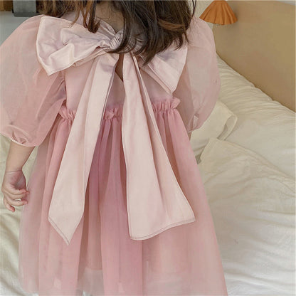 [507619] - Dress Anak Perempuan Fashion Import - Motif Transparent Ribbon