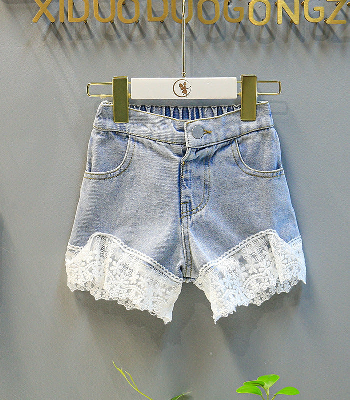 [363341] - Oneset Korea Anak Cewek Setelan Kutung Fashion Casual Anak Perempuan - Motif Beautiful Flower Bordir