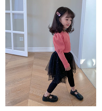 [507306] - Bawahan Rok Legging Fashion Anak Perempuan Import - Motif Simple Skirt