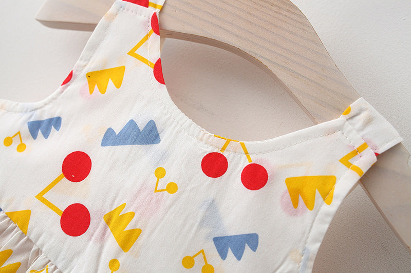 [340241] - Dress 3D Pantai Lengan Kutung Anak Perempuan - Motif Little Wing
