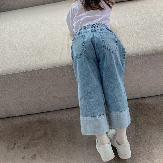 [507523] - Bawahan / Celana Panjang Anak Perempuan - Motif Plain Jeans