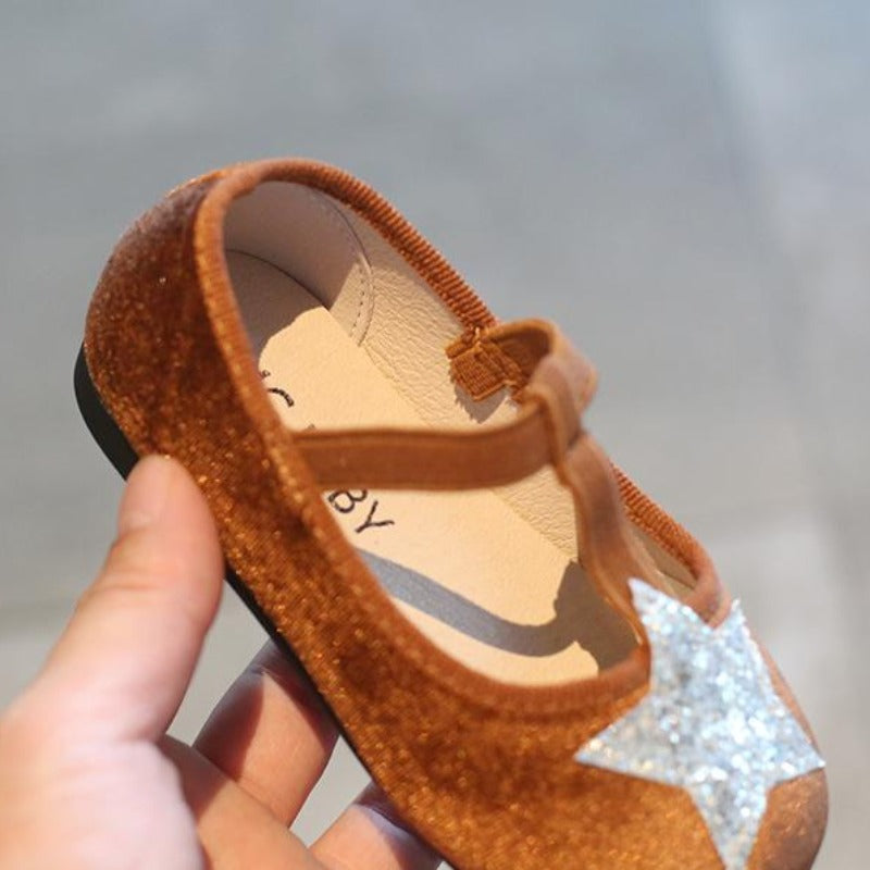 [381189] - Sepatu Slip On Stylish Anak Import - Motif Plain Star