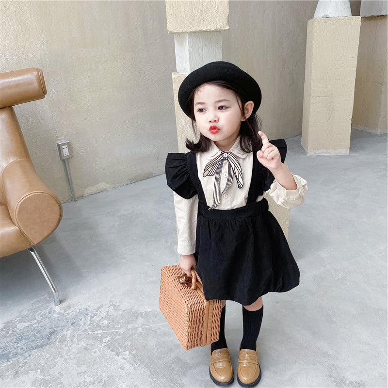 [507464] - Setelan Ootd Fashion Anak Perempuan - Motif Ribbon Tie
