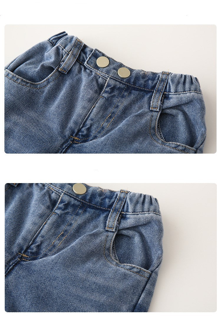 [119252] - Celana Jeans Keren Anak - Motif Slim Straight