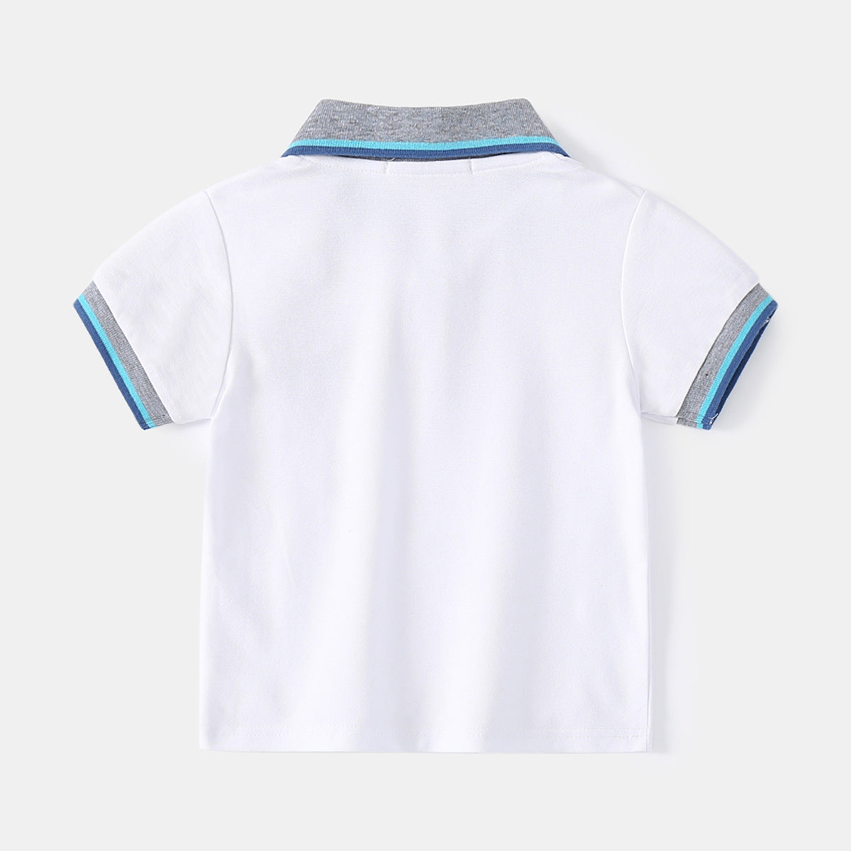 [513555] - Atasan Kaos Polo Kerah Lengan Pendek Anak Laki-laki - Motif Pocket Button