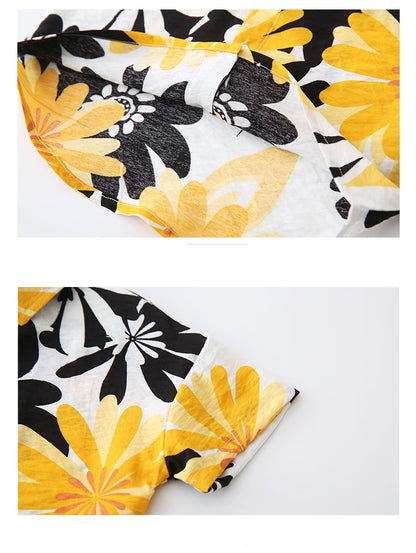 [119285] -Kemeja Style Keren Anak - Motif Sunflower