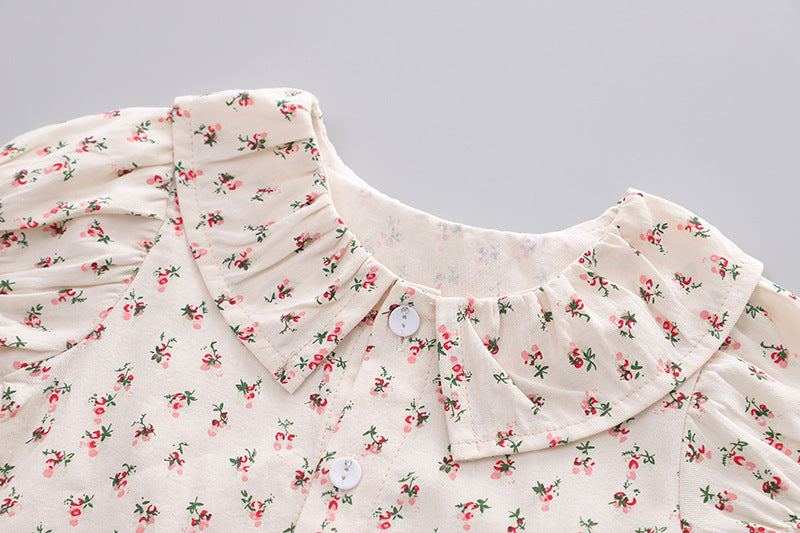[368375] - Setelan Blouse Anak Perempuan Stylish - Motif Lace Collar