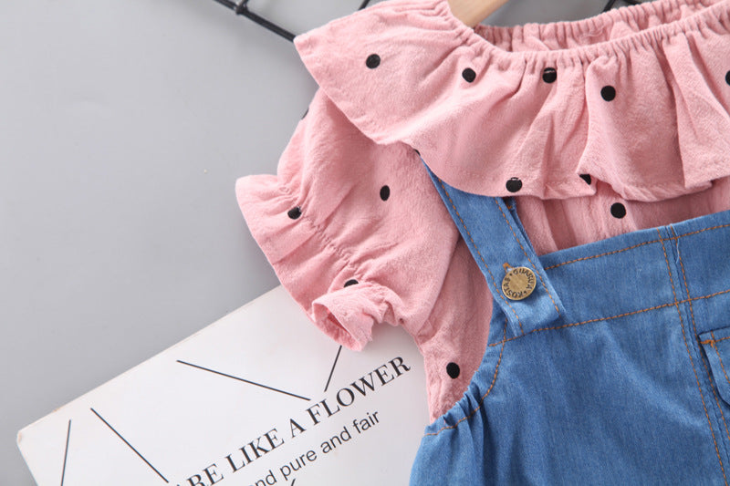 [368405] - Setelan Overall Fashion Anak - Motif Front Pocket