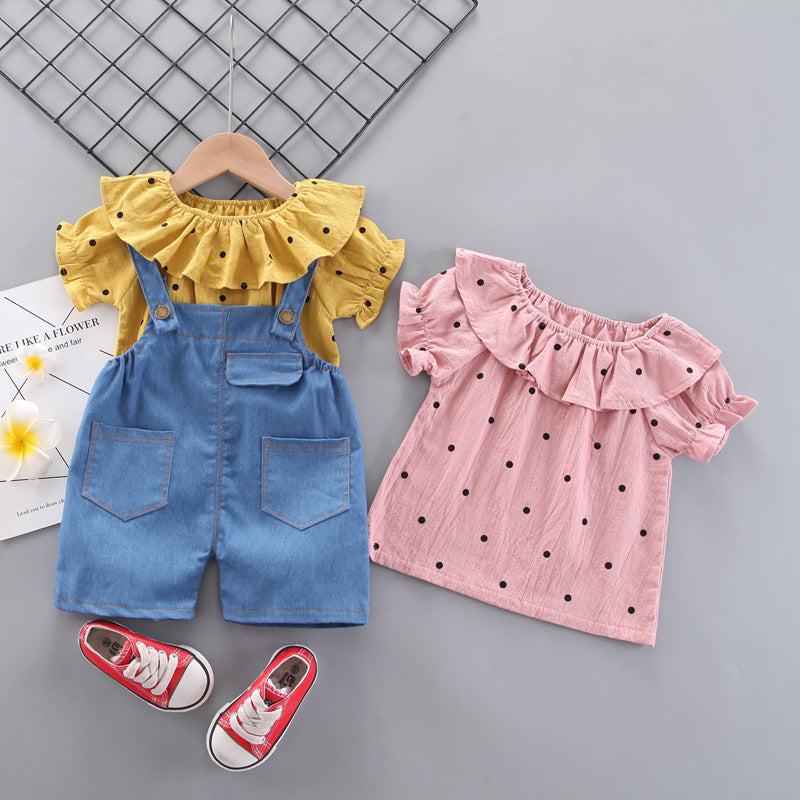 [368405] - Setelan Overall Fashion Anak - Motif Front Pocket