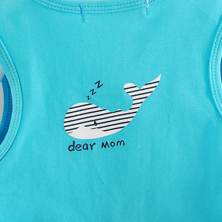 [368419] - Setelan Kaos Kutung Anak - Motif Big Whale