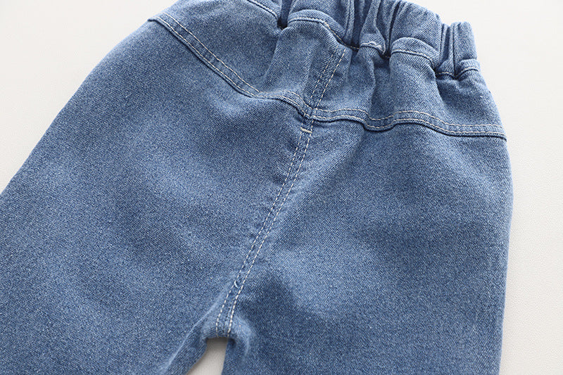 [340321] - Setelan 3 in 1 Sweater Rompi Celana Jeans Anak Perempuan - Motif Square Diamonds