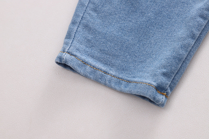 [345332] - Setelan 3 in 1 Cardigan Kemeja Celana Panjang Jeans Anak Laki-Laki - Motif Stare Dino