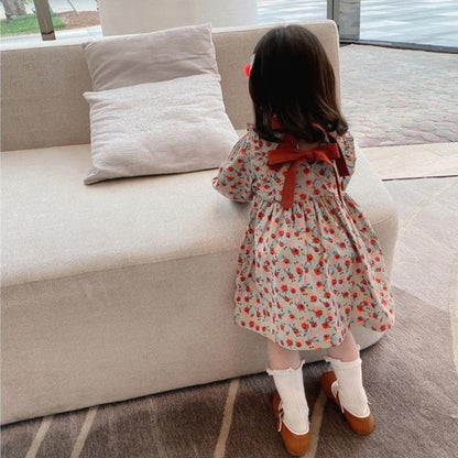 [507531] - Dress Fashion Anak Perempuan - Motif Ribbon Back